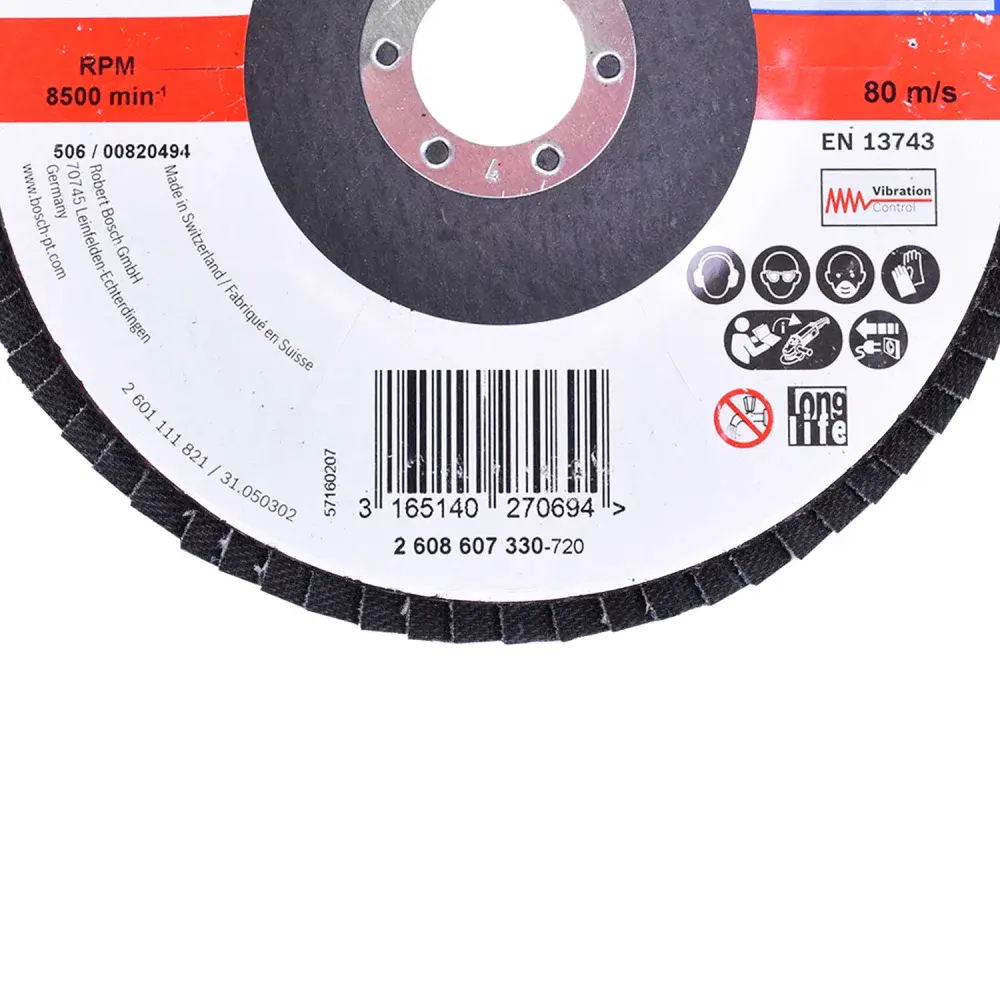 Disco flap 180X22MM G40 best for metal Bosch — fotografia 9