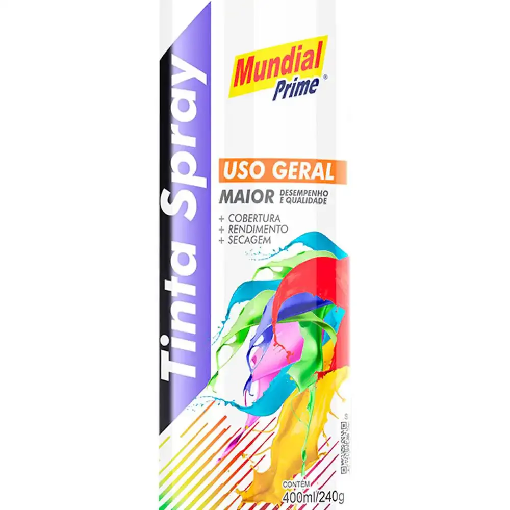 Tinta spray 400 ML mundial prime Vermelho — fotografia 11