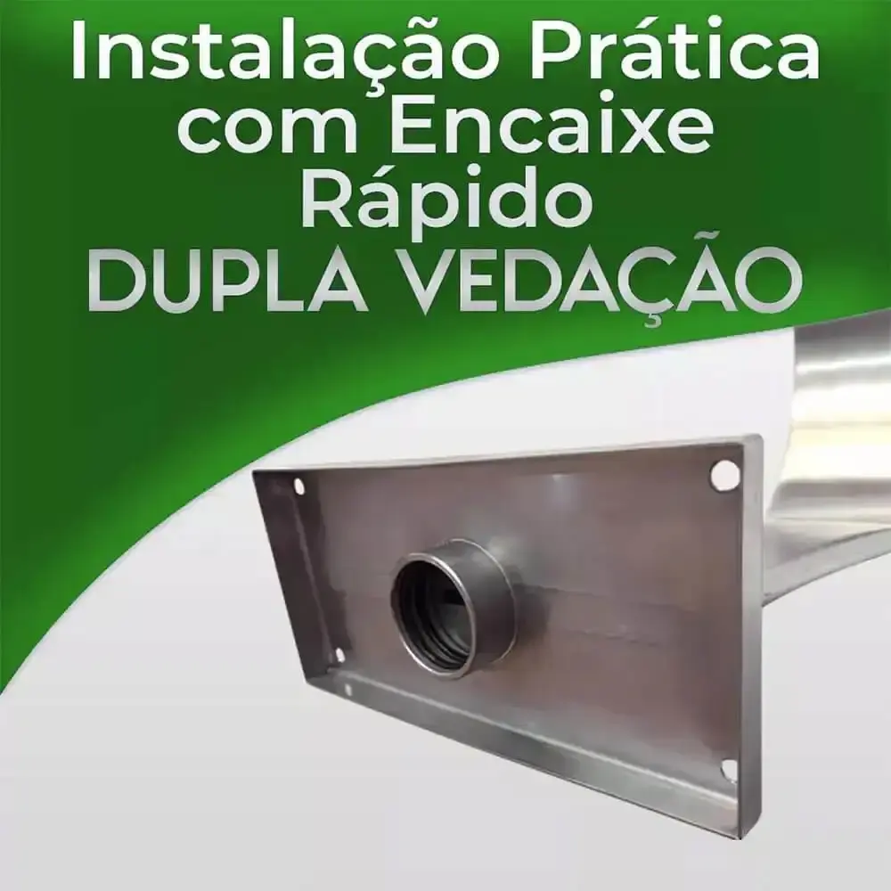 Cascata Piscina 80 x 40 CM em Aço Inox Legítimo Naja Média EVALD — fotografia 5