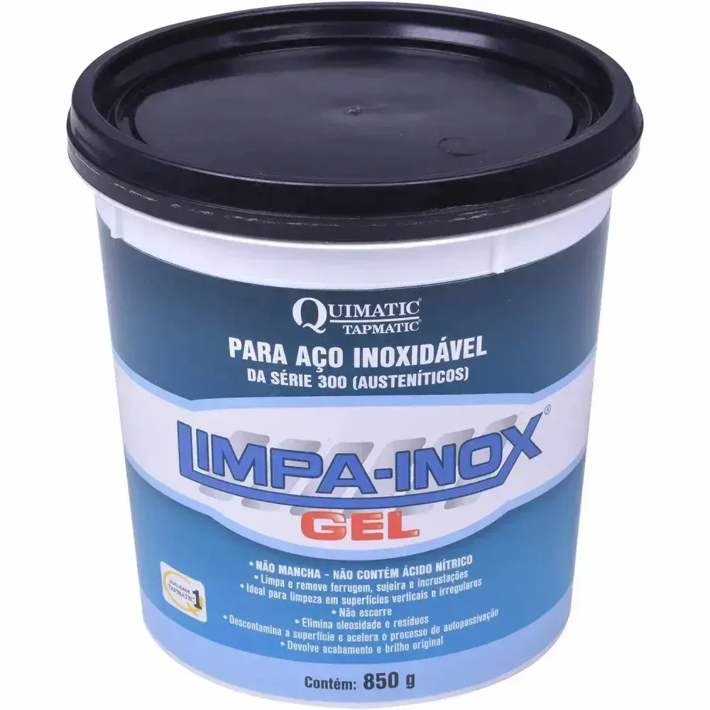 Limpa-inox gel quimatic - 850 g - quimatic tapmatic — fotografia 6