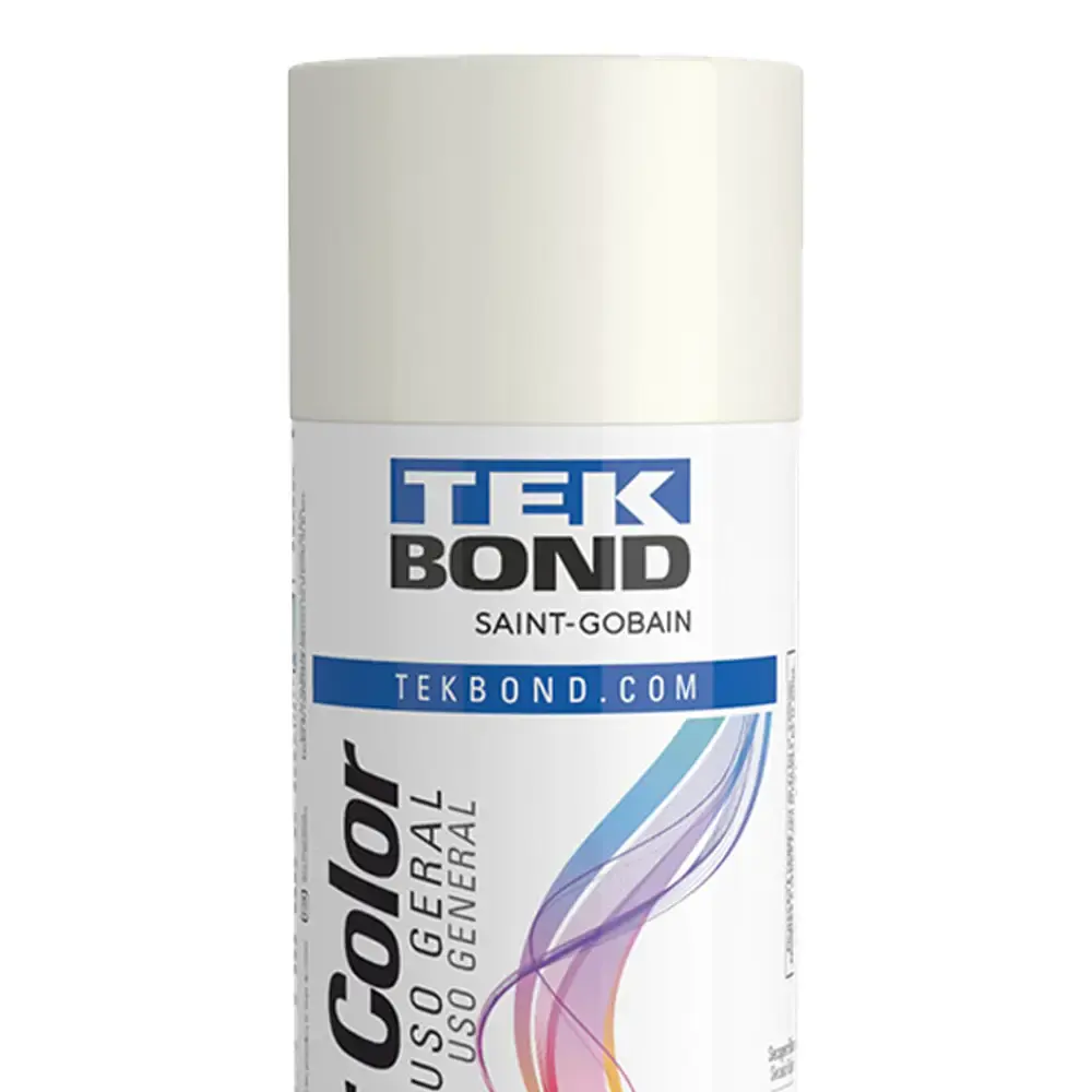 Tinta spray 350ML branco brilhante 23021006900 Tekbond — fotografia 2