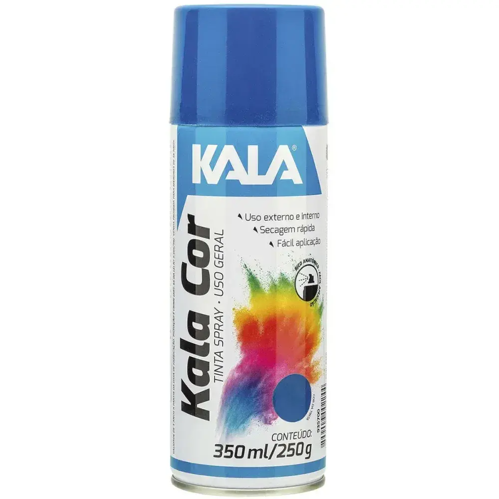 Tinta spray uso geral azul 350ML Kala — fotografia 2
