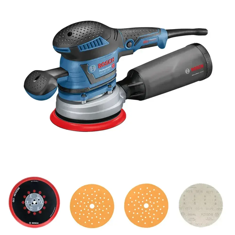 Lixadeira excêntrica gex 40 150 400W 127V Bosch — fotografia 4