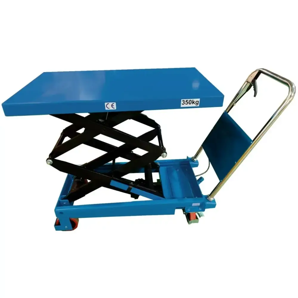 Mesa pantográfica hidráulica 350 KG MEE350 Bovenau — fotografia de referência