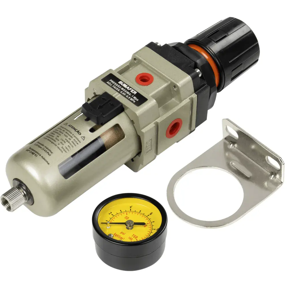 Regulador de pressão 145 lbf/pol 1/4 Bumafer