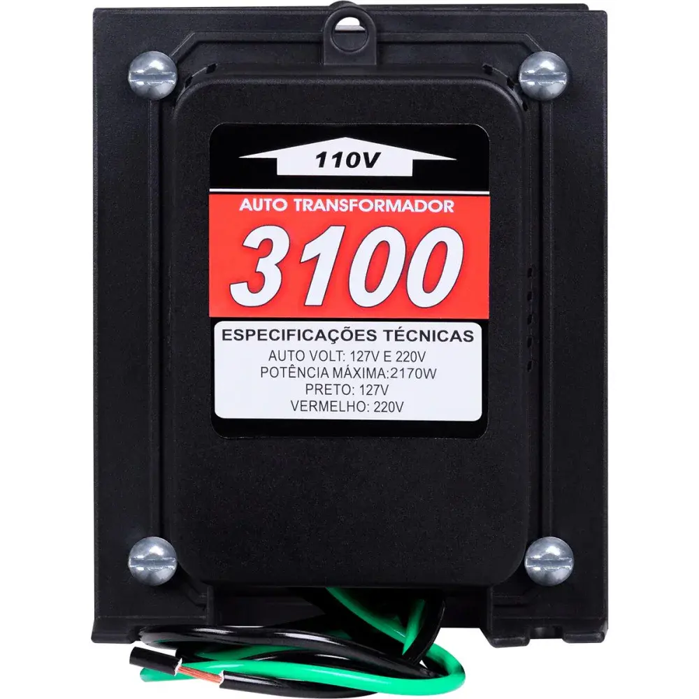Autotransformador tripolar 3.100VA 2170W bivolt Kitec — fotografia 4