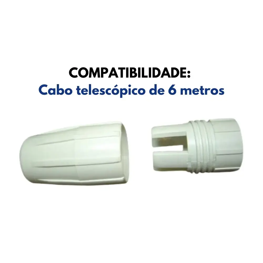 Trava rápida para cabo telescópico de 6 metros branco 001499 Sodramar — fotografia 5