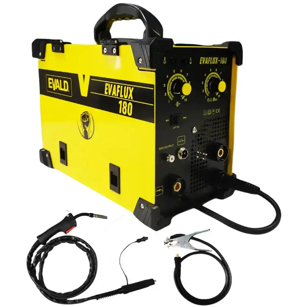 Máquina solda multiprocesso MIG flex TIG e eletrodo EVAFLUX-180 bivolt Evald — fotografia de referência