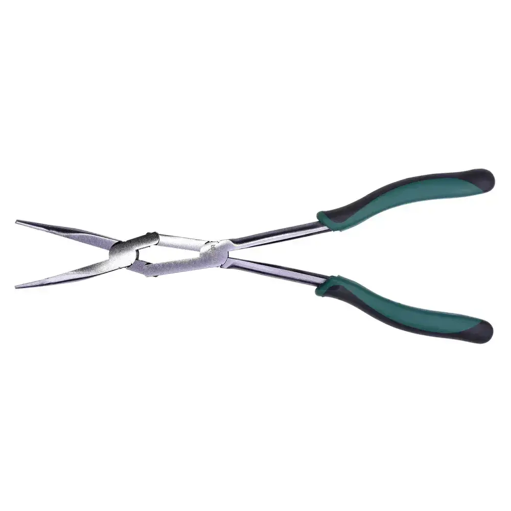 Alicate bico meia cana extra longo curvo 34CM ST70721ST Sata — fotografia 7