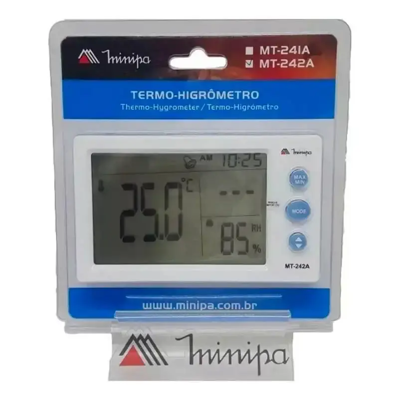 Relógio termo-higrômetro MT-242A Minipa — fotografia 4