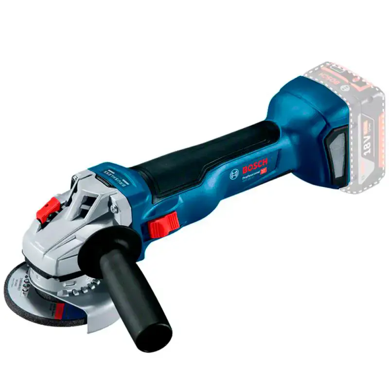 Esmerilhadeira angular 18V 4.1/2 POL sem bateria e carregador GWS 18V-10 Bosch — fotografia de referência