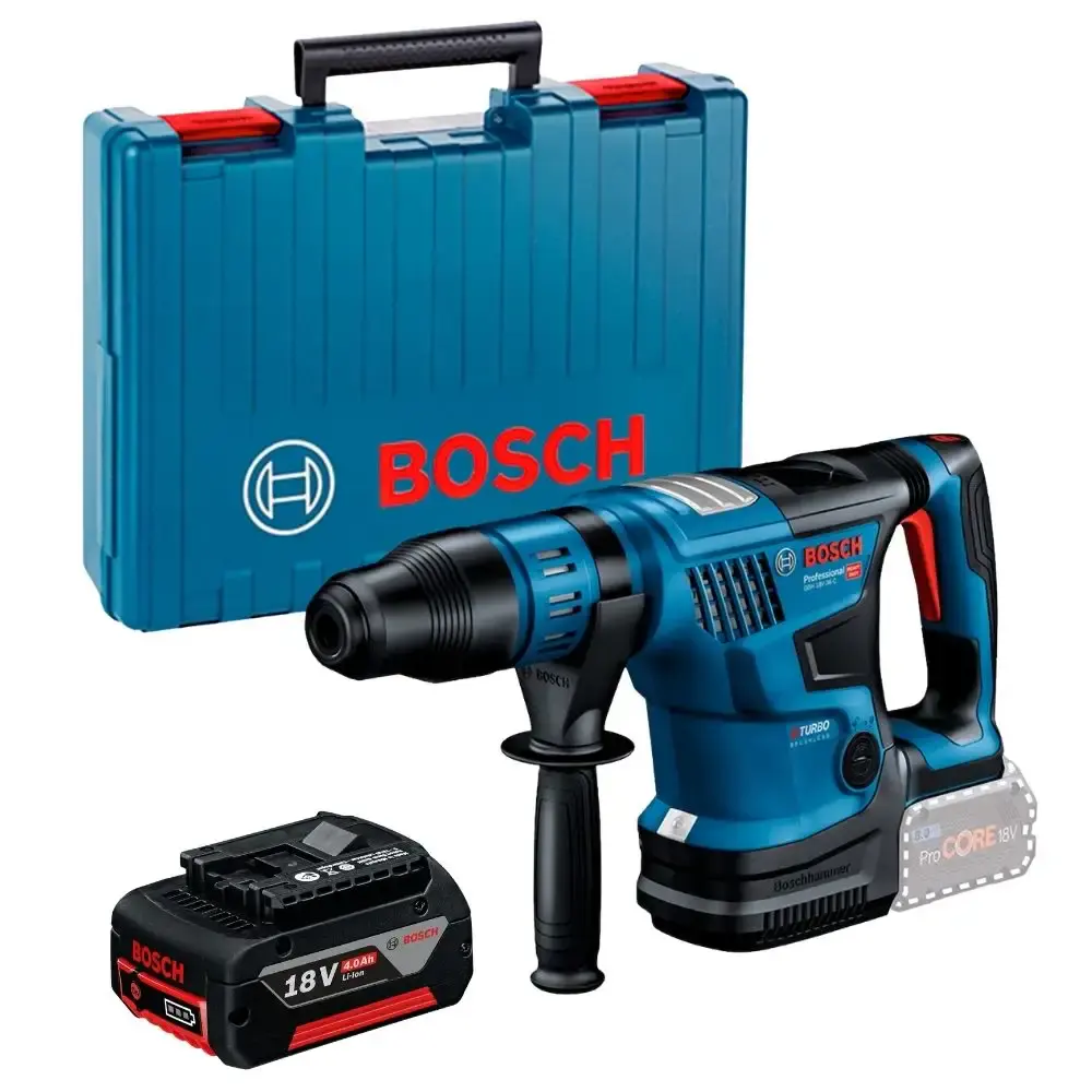 Martelete perfurador max 18V 7J 5KG brushless com bateria 4AH Bosch — fotografia de referência