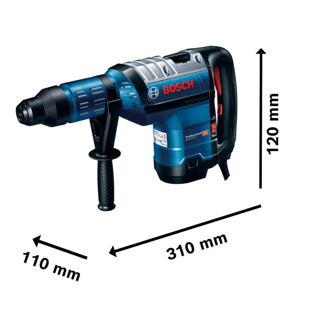 Martelete perfurador rompedor sds-max 1500W 220V GBH8-45D Bosch — fotografia 12