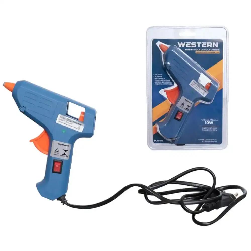 Pistola de cola quente 10W bivolt PCQ-010 Western — fotografia 4