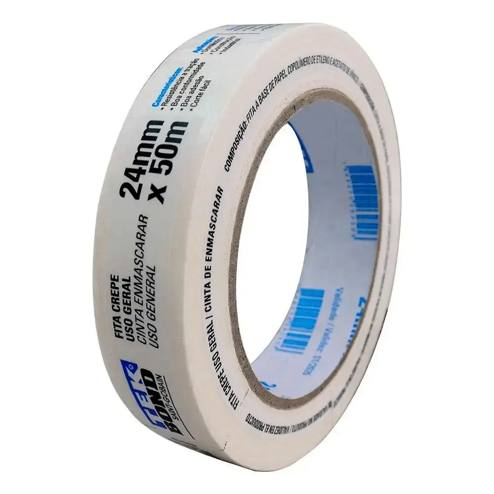 Fita Crepe 24 MM x 50 Metros TEKBOND TEK Bond — fotografia 3