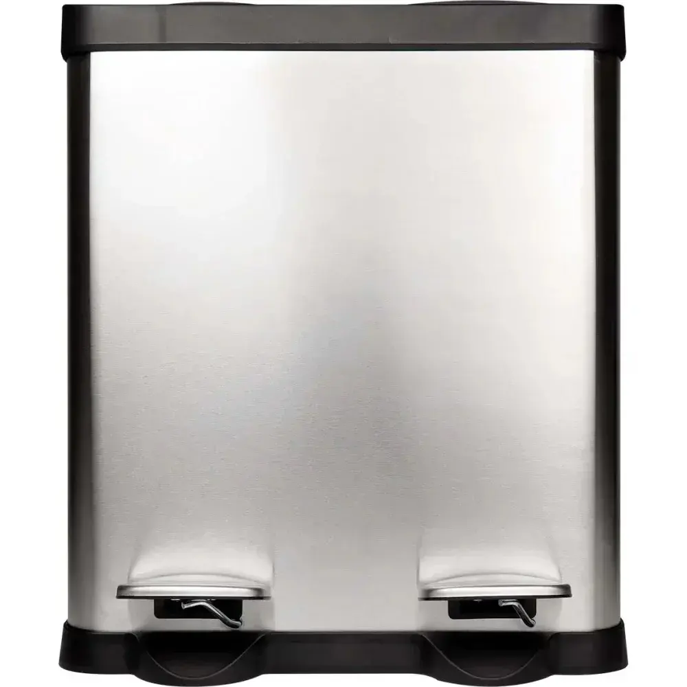 Lixeira dupla aço inox 30L Kala — fotografia 7