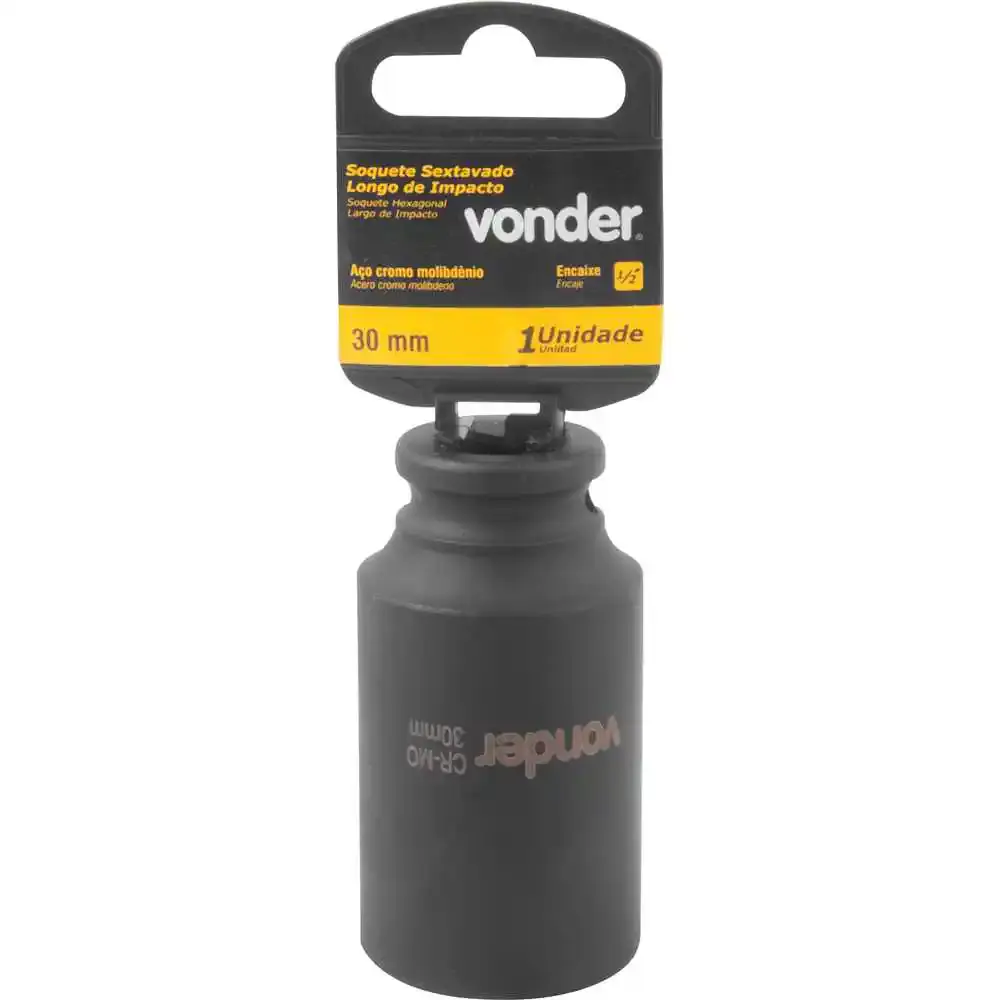 Soquete sextavado longo de impacto 30MM 1/2POL Vonder — fotografia 2