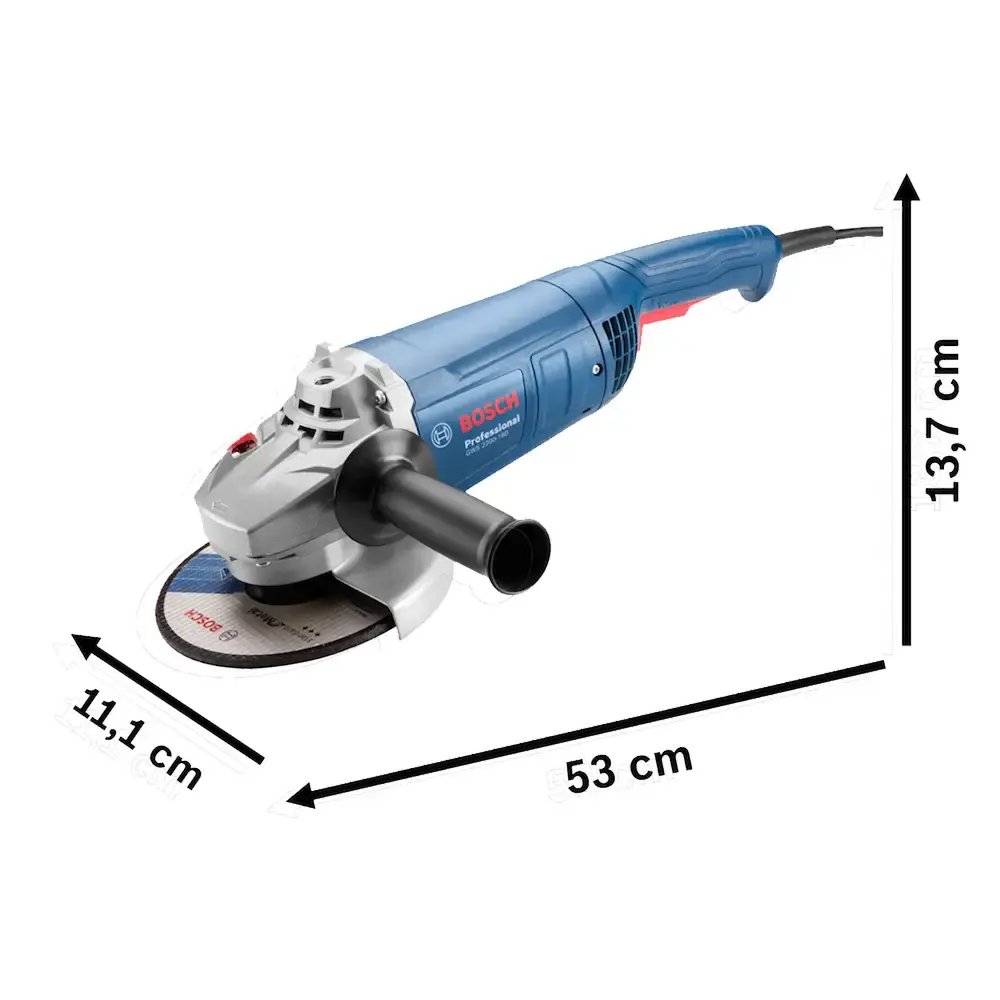 Esmerilhadeira angular 7 POL 2200W 18F1 GWS 2200-180 vulcano Bosch 220 V — fotografia 4