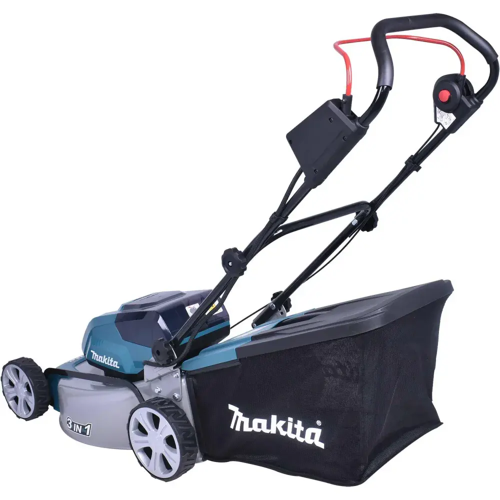Cortador grama 460MM a bateria 36V carregador 127V Makita — fotografia 4