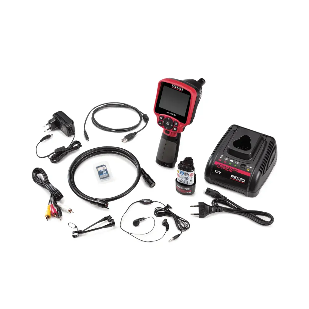 Câmera de inspeção lcd 17MM x 1M micro CA-350 Ridgid