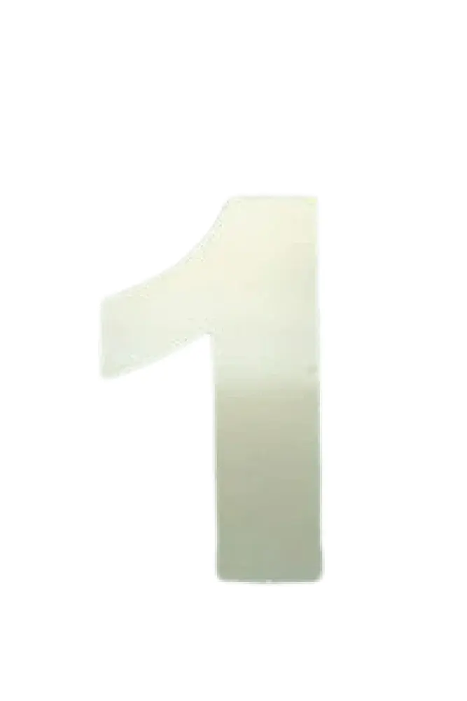 Numero residencial numero 1 espelhado com 6CM da Kala — fotografia de referência