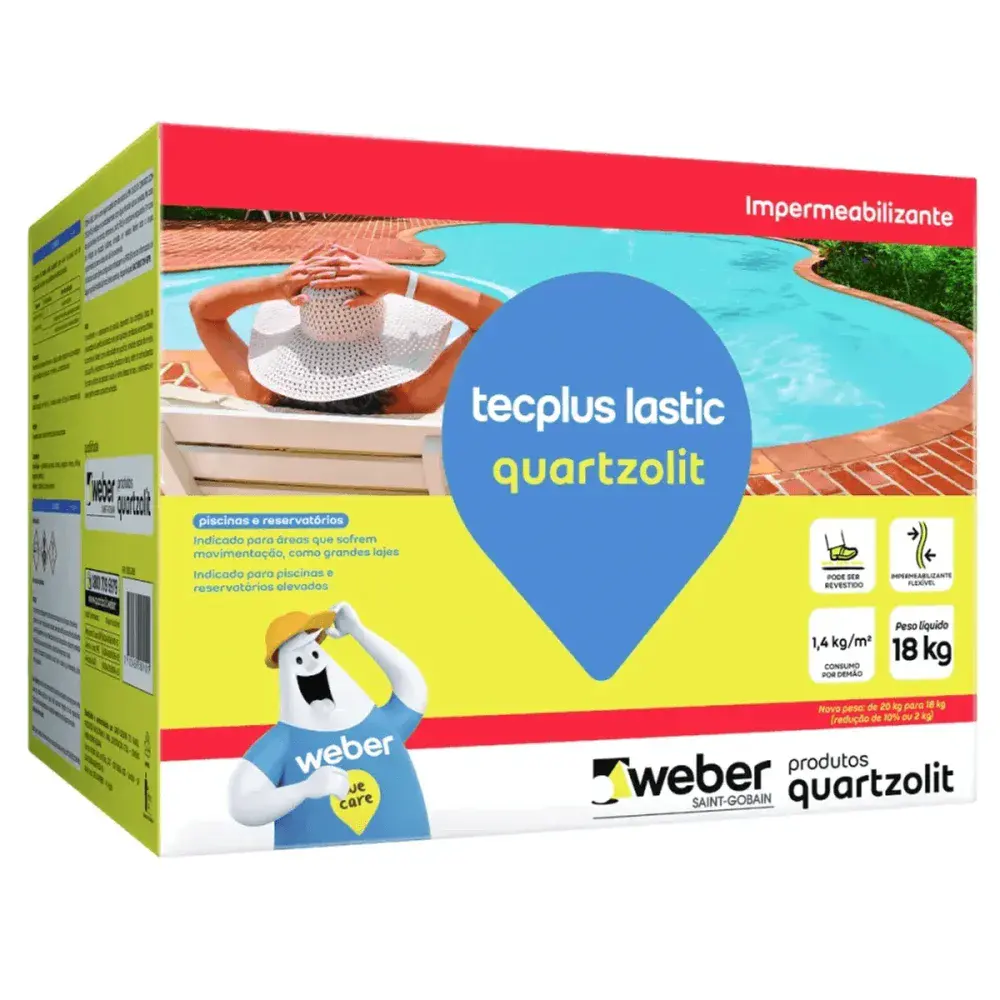 Tecplus lastic impermeabilizante 18KG Quartzolit
