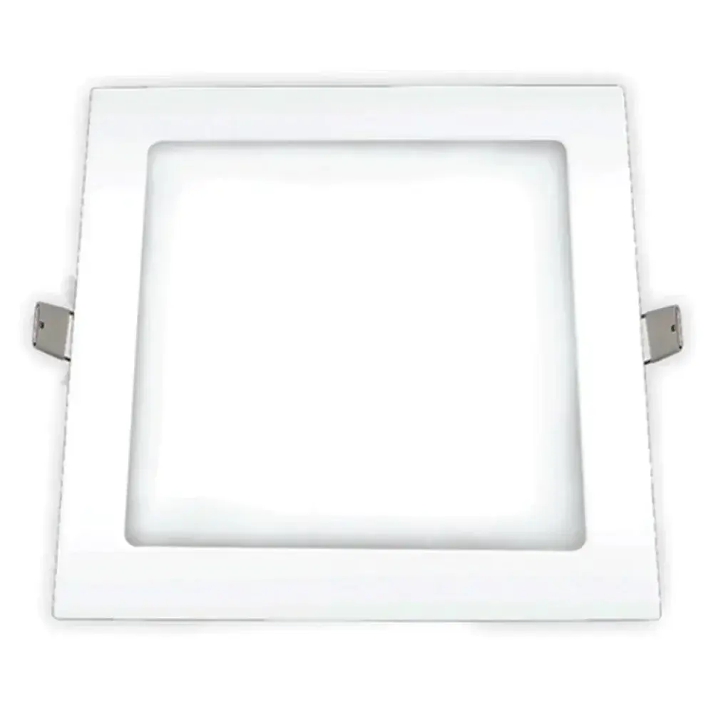 Painel led embutir 12W biv 6500K quadrado Ourolux — fotografia 3