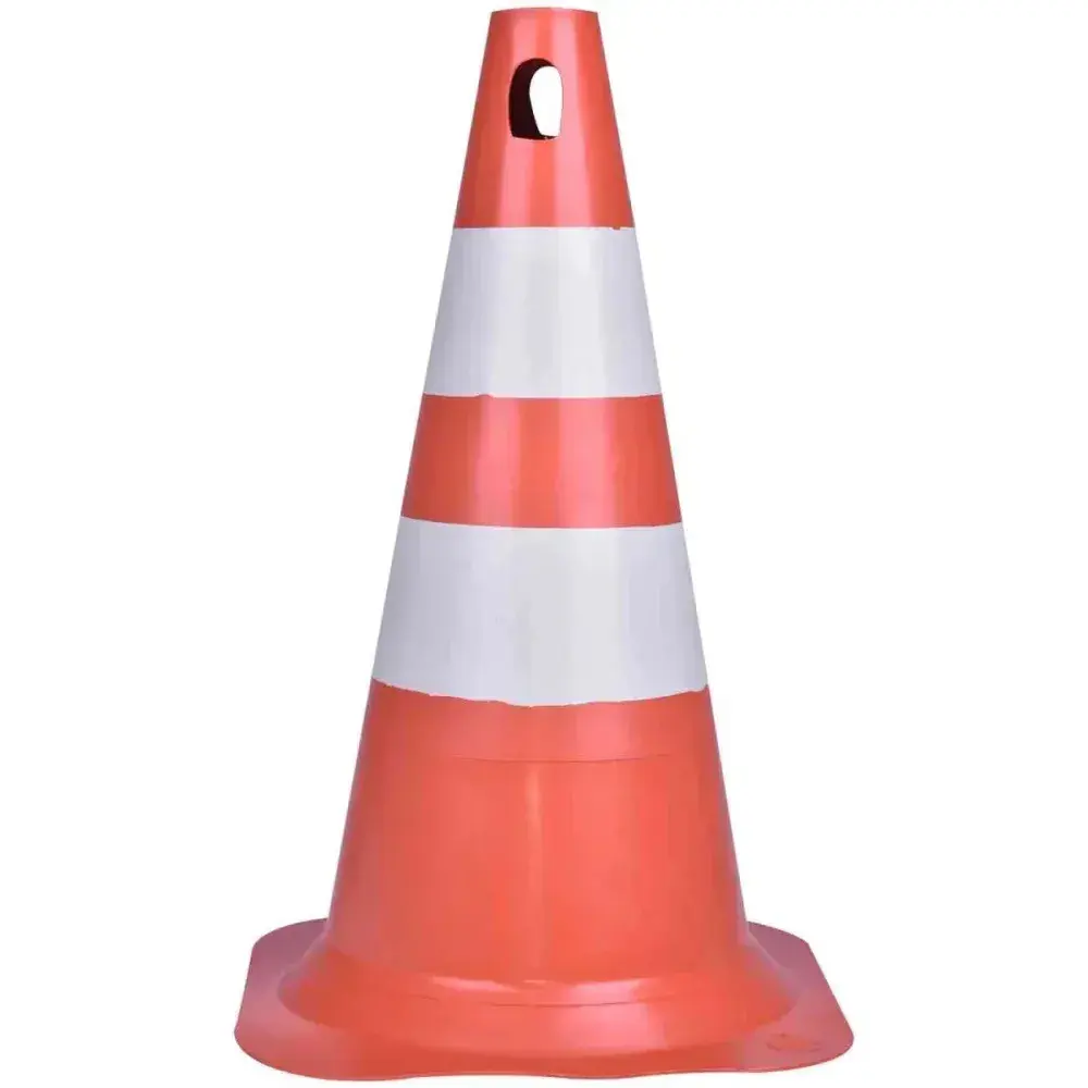 Cone de sinalização refletivo 75CM laranja Plastcor — fotografia 4