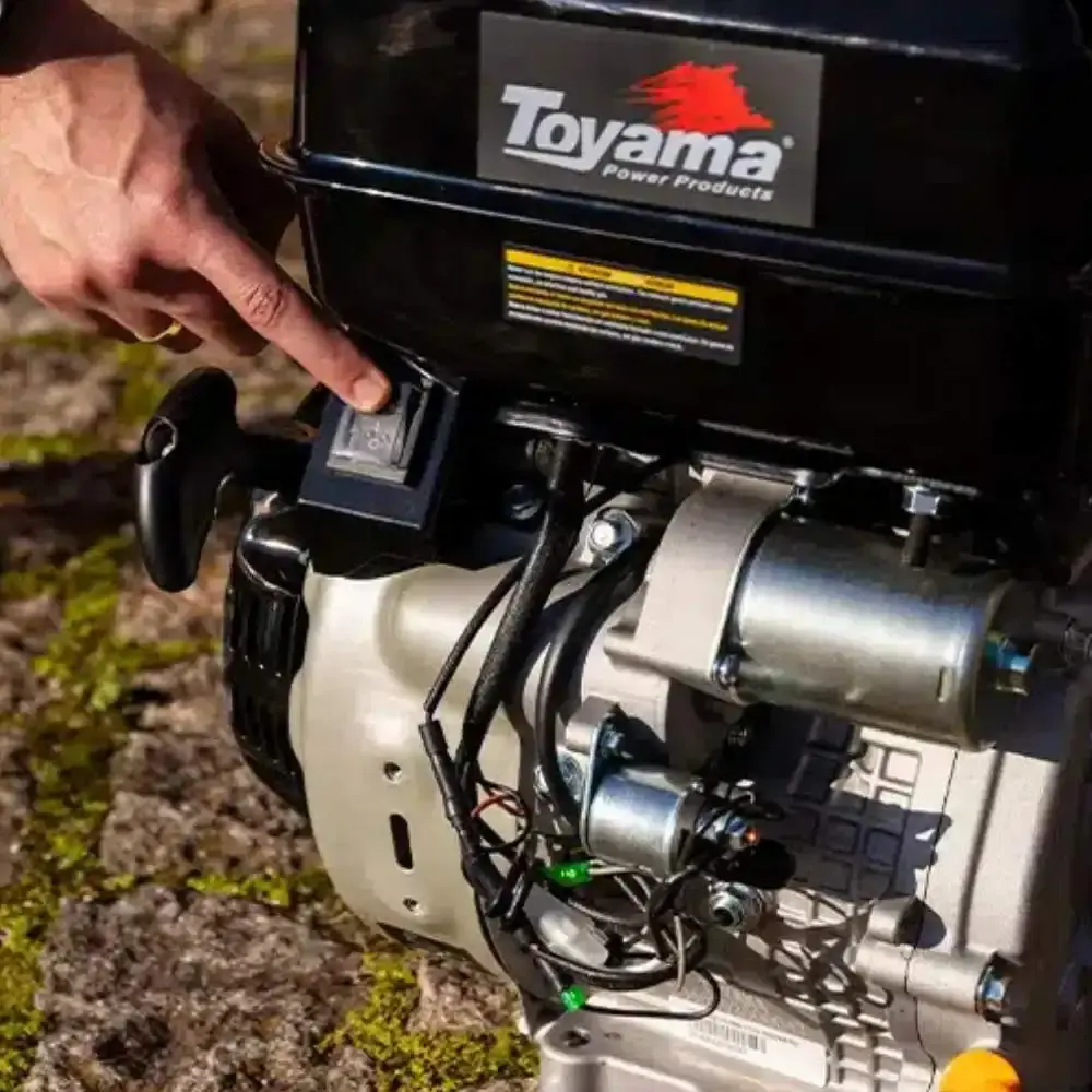 Motor a gasolina 17,0HP 4 tempos partida elétrica TE180EK-XP Toyama — fotografia 7