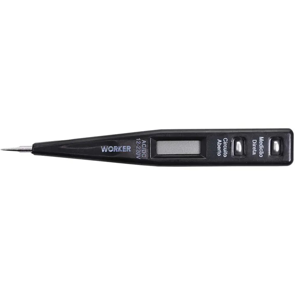 Chave teste digital de voltagem 12V a 220V Worker