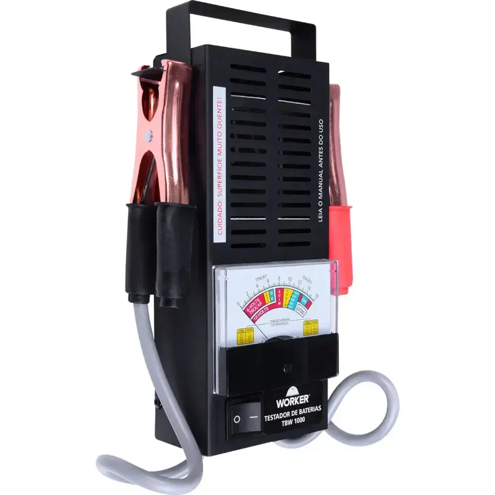 Testador de baterias TBW1000 100A 170AH 16VCC Worker — fotografia 8