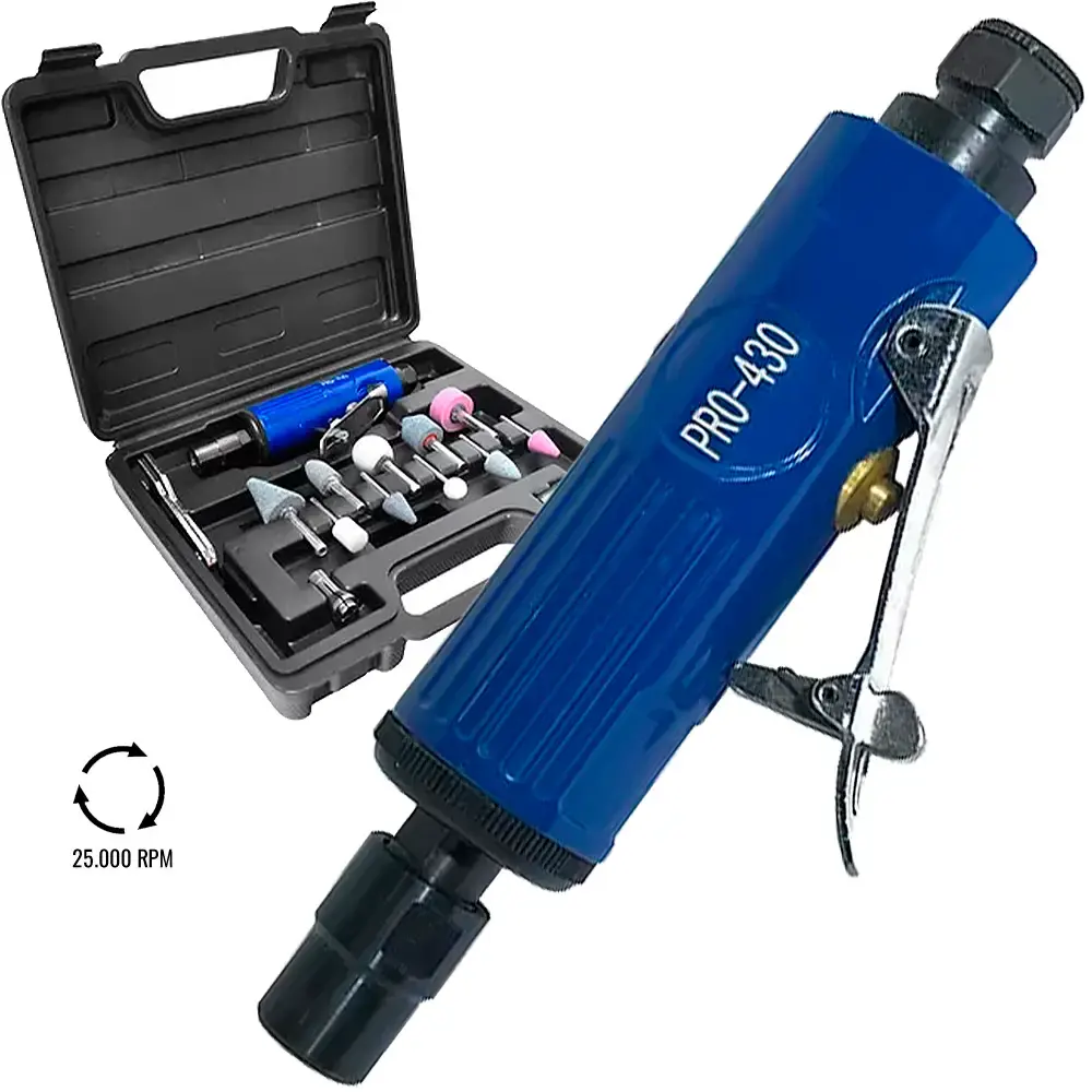 Mini retifíca pneumática com maleta e acessórios PRO-430K PDR by Ldr2