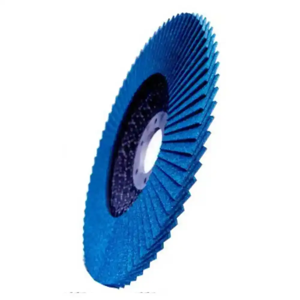 Disco de lixa flap zirconio 4.1/2 polegadas aço / inox GR 80 — fotografia 3
