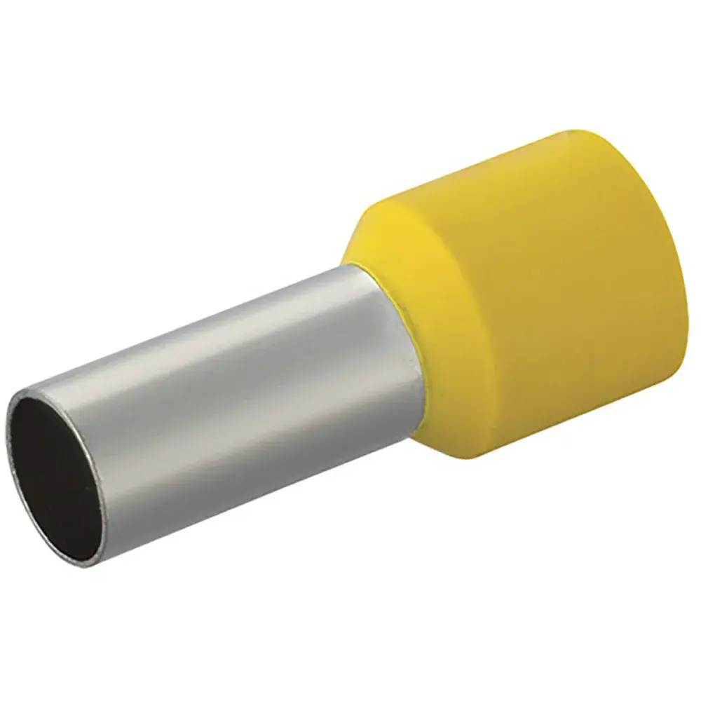 Terminal pré-isolado pino tubular 25MM² amarelo 100 peç da Liege — fotografia de referência