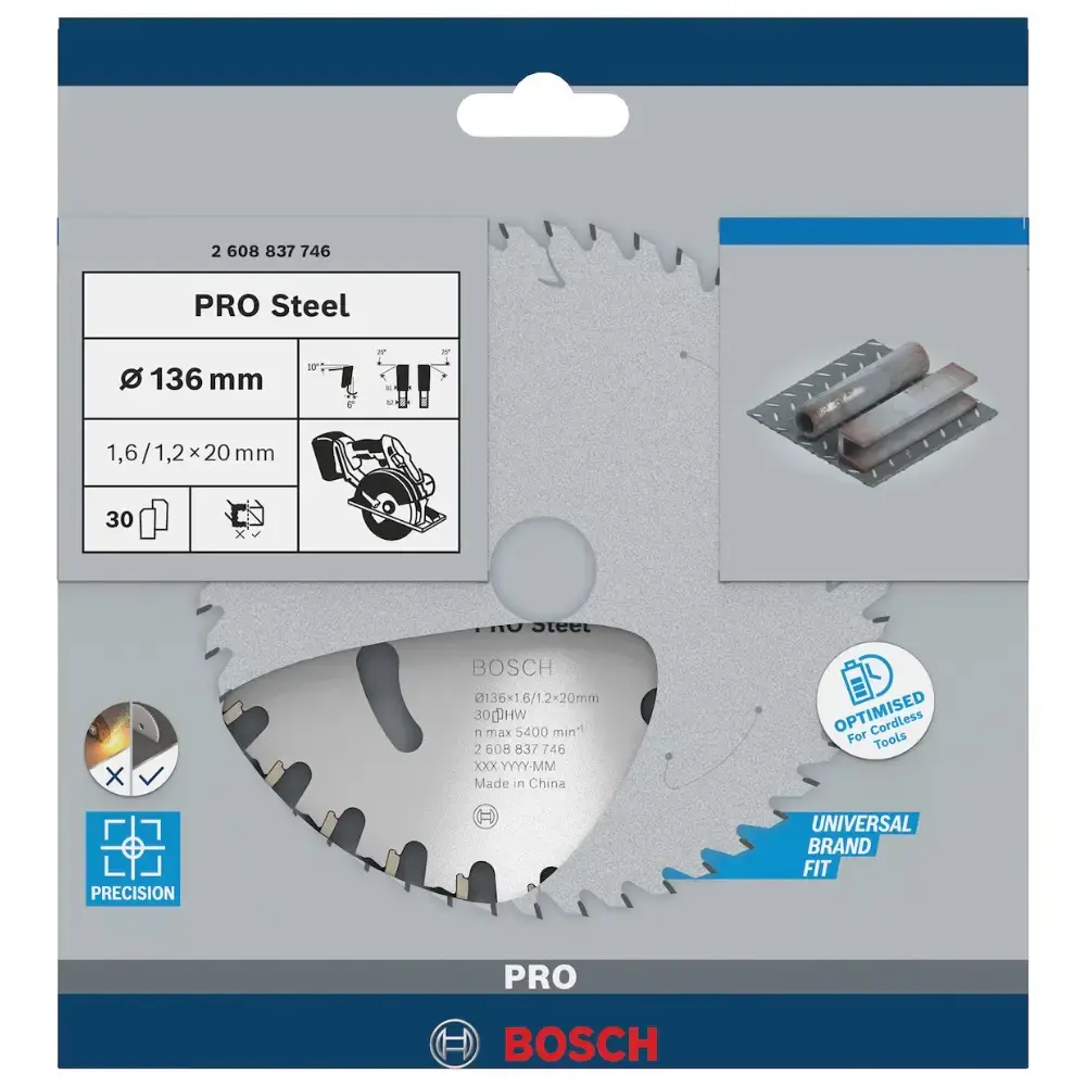 Disco de Corte STD For Wood 136 x 20 MM 30 Dentes BOSCH — fotografia 4