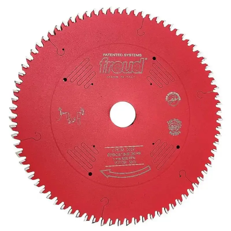 Disco serra circular 10 POL 250 MM 80D para MDF revestido LP67M-002 Freud