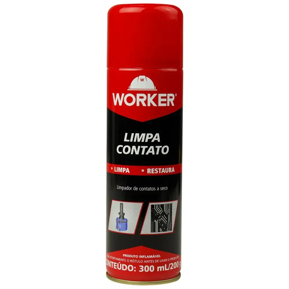 Limpador de contato a seco em spray 300ML Worker — fotografia 5