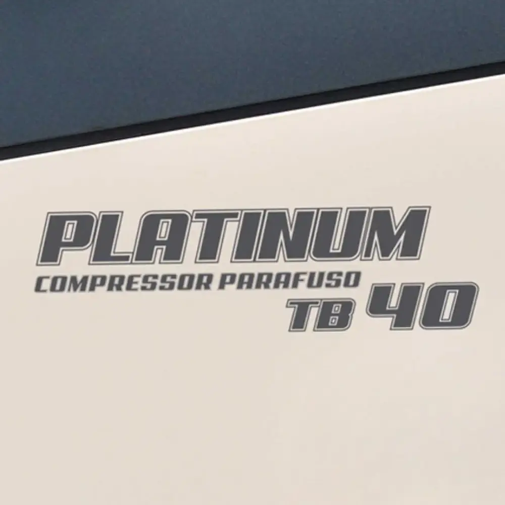 Compressor de parafuso platinum 40HP 8BAR 220V TB40 techto — fotografia 2