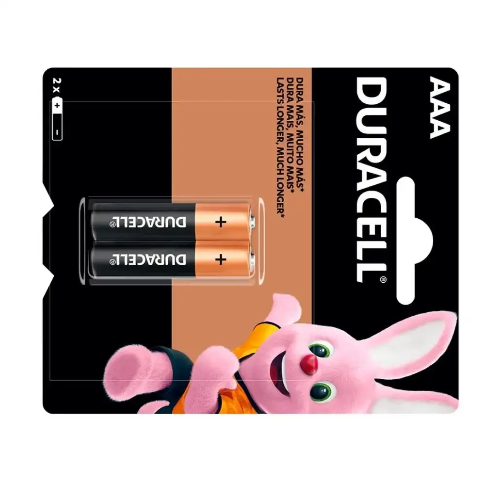 Pilha palito AAA-2 alcalina 2 peças Duracell — fotografia 5