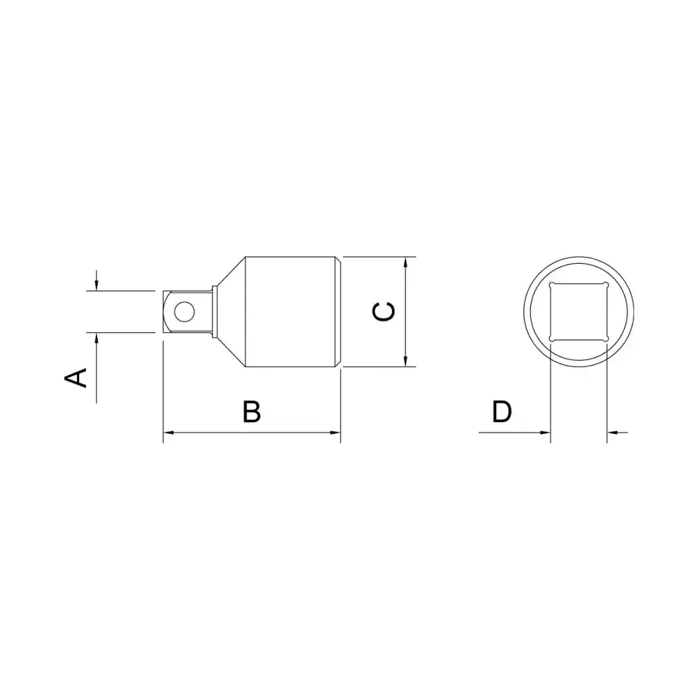 Adaptador em aço cromo vanádio - encaixe 1/2 f x 3/8 m Tramontina 44848101 — fotografia 5