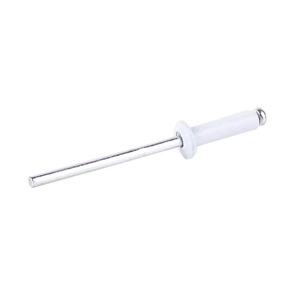 Rebite de repuxo alumínio 3,2X12MM 100 peç branco Worker