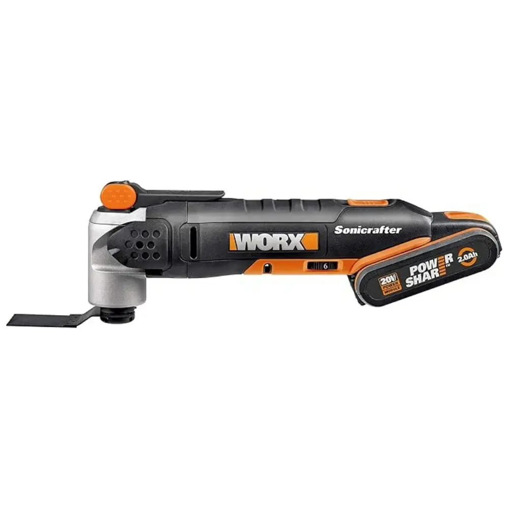 Furadeira parafusadeira mandril giratório com multiferramenta oscilante e bateria 20V 2,0AH Worx — fotografia 5