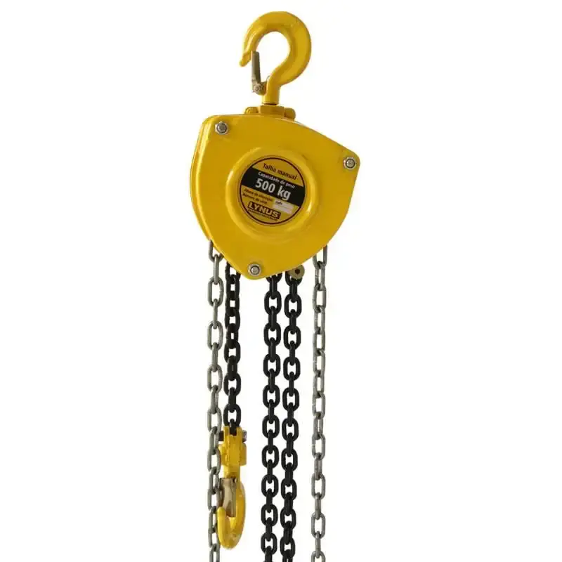 Talha manual de corrente 0.5 TON elevação 3 metros TML-050 Lynus — fotografia 2