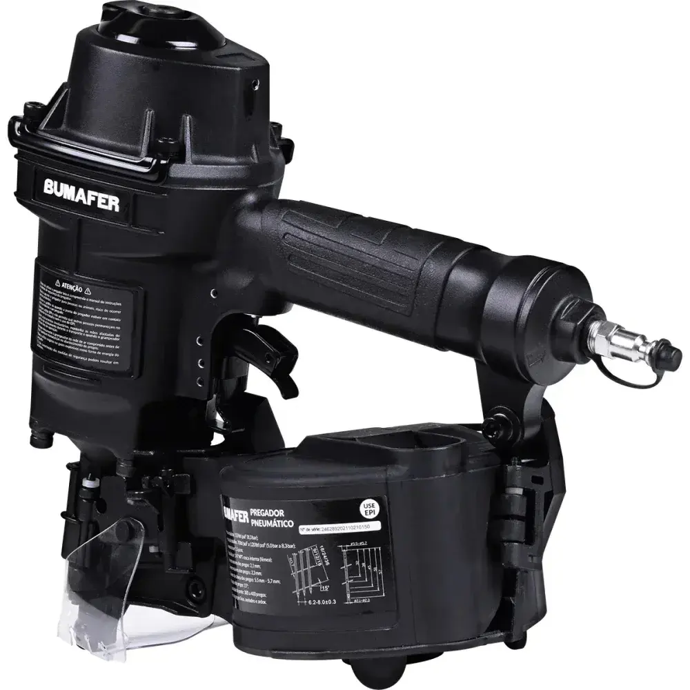 Pregador pneumático PP550 1/4 8,3BAR 1,5PCM Bumafer — fotografia 9
