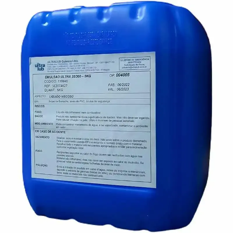 Emulsão de silicone 35/300 com 5 KG 5E2EC4627 ultralub — fotografia de referência