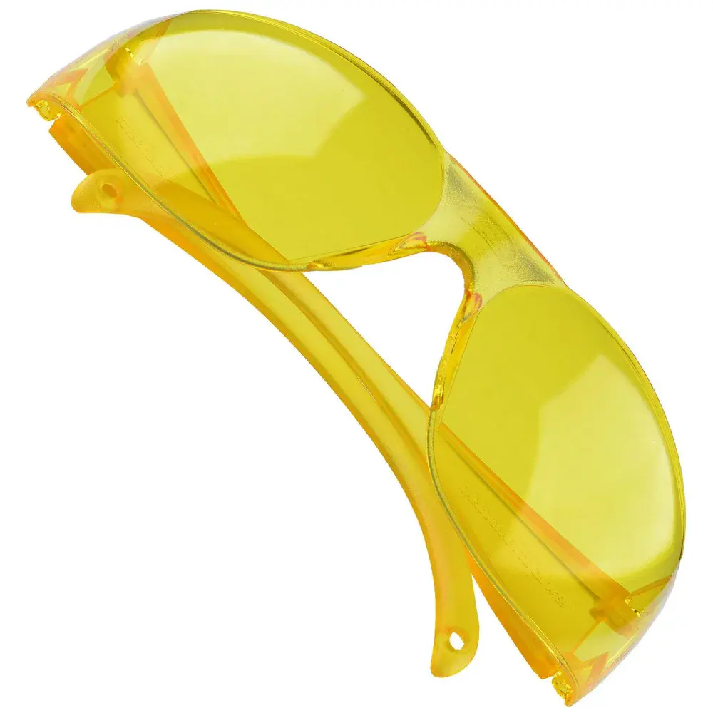 Óculos de segurança amarelo ambar supervsion Carbografite — fotografia 10