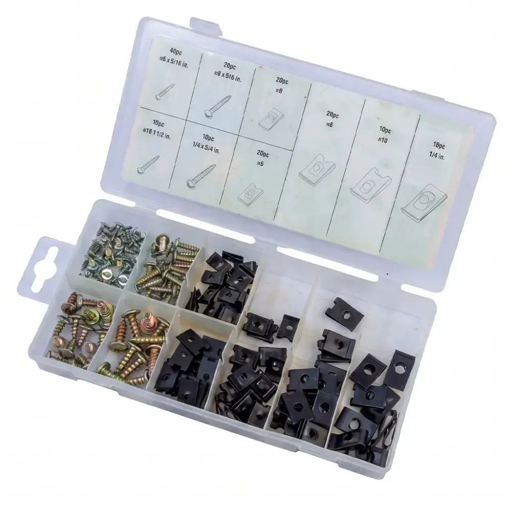 Kit parafusos e clips de painel para carroceria com 170 peças Tactix — fotografia 5