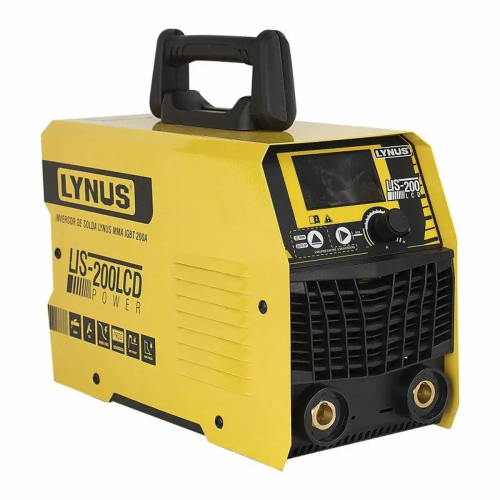 Inversor de solda 200A LIS-200 lcd bivolt Lynus — fotografia 7