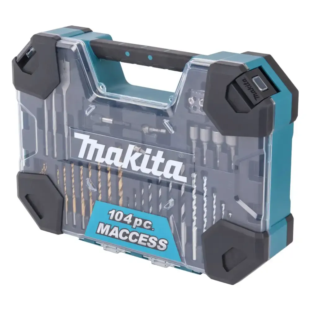 Kit de acessórios maccess 104 peças E-22604 Makita — fotografia 4
