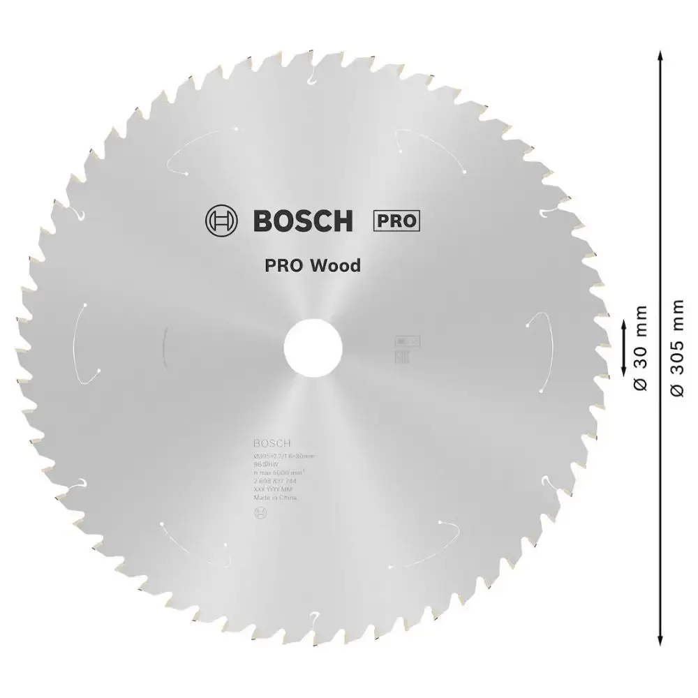 Disco de Corte STD For Wood 305 x 30 MM 96 Dentes BOSCH — fotografia 3